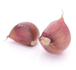 Fototapeta premium Garlic clove isolated on white background cutout