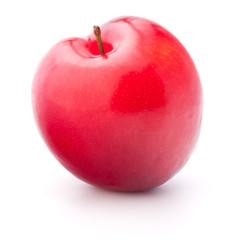Sweet plum isolated on white background cutout