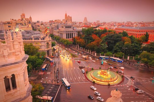 Madrid, Spain - Sunset Light