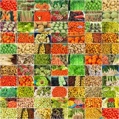 collage de nombreuses photographies de légumes
