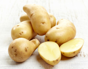 fresh raw potatoes