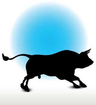 recommend clip art: Bull Silhouette