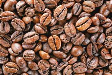 Obrazy na Szkle  makro ziaren kawy