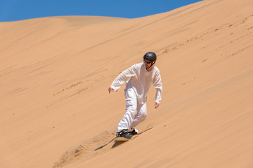 Riding on sand