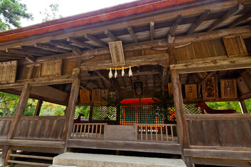 宮島の地主神である大元神社の拝殿
