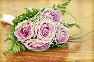 Photo of pink wedding bouquet