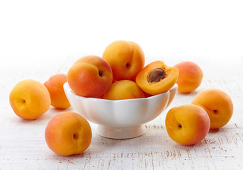 bowl of apricots