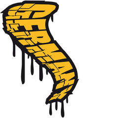 Flaggen Graffiti Design Germany