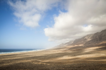 Fototapeta na wymiar Cofete beach, Fuerteventura, Canary Island