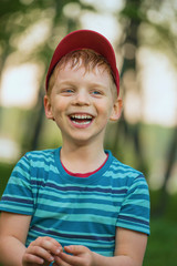 Portrait of the cheerful boy