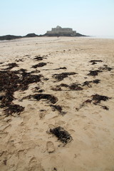 Fort National in the evening in St Malo, Brittany, France