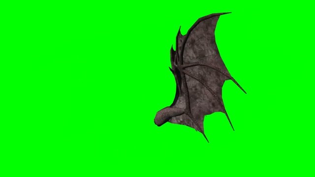 devil demon wings - green screen