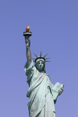 Fototapeta na wymiar The Statue of Liberty on Liberty Island in New York City