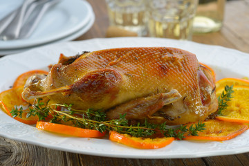 Roasted duck