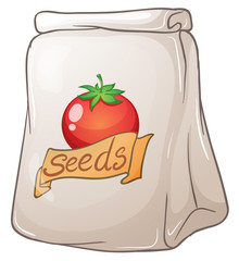 A pouch of tomato seeds