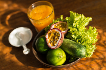 Fresh fruits and vegetables