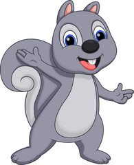 Cute squirrel cartoon