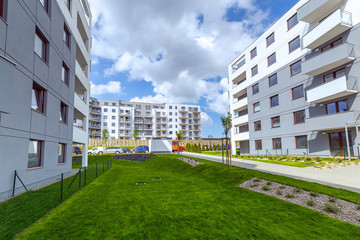 New residential area in construction, Poland