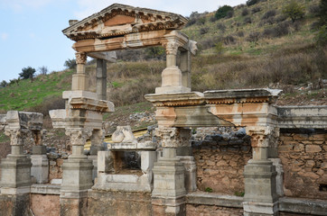 Fountain of Pollio, Ephesus, Turkey