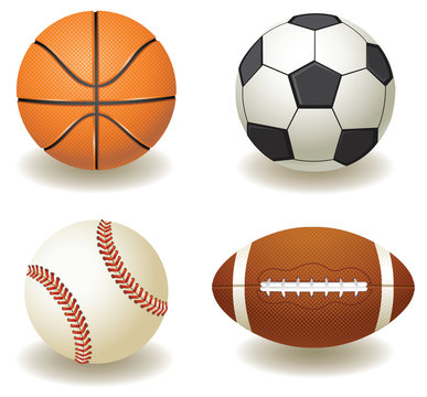 vector sport balls
