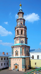 Obraz premium Belfry of saints Peter and Paul Cathedral in Kazan, Russia
