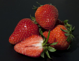 Erdbeere, Fragaria x ananassa, Beerenobst,