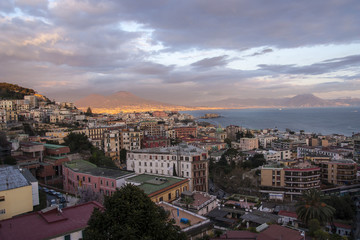 Fototapeta na wymiar Panorama di Napoli