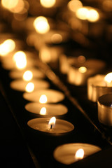 Candles in a church