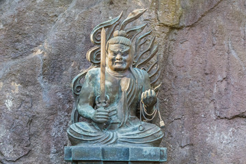 Obraz premium Fudo Myoo at Hase-dera Temple in Kamakura