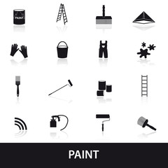 paint icons set eps10