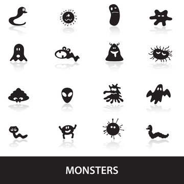 monsters icon collection eps10