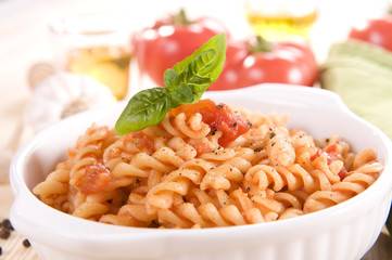 Pasta with tomato sauce