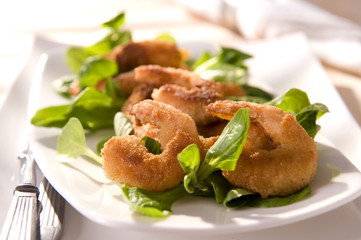 Breaded prawns