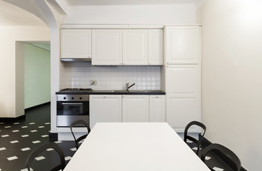 nice white kitchen.