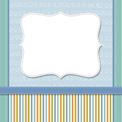 Cool template frame design for greeting card