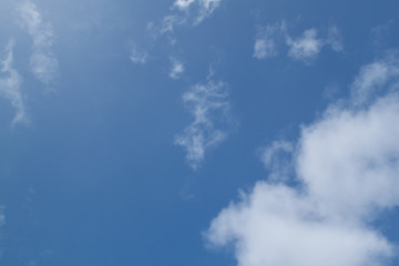 blue sky and cloud