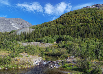 Khibiny Mountains with Risjok river