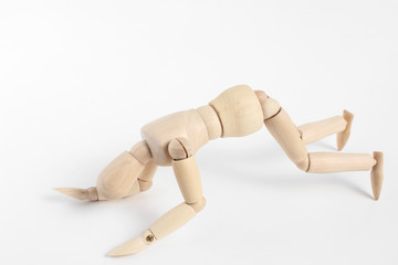 デッサン人形の土下座