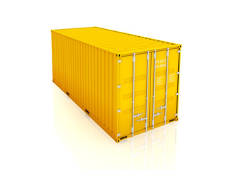 Yellow container.
