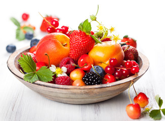 Bowl of mixed berries