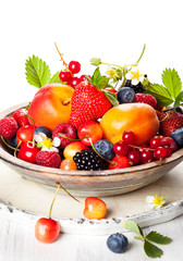 Bowl of mixed berries