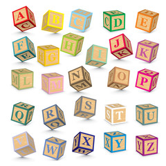 Vector alphabet blocks