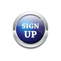 Sign Up Vector Button Icon