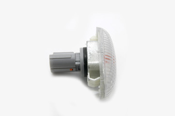 new car parts on a white background