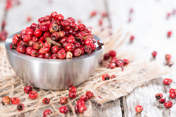 Bowl with Pink Peppercorns