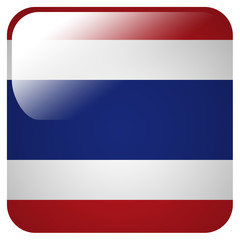 Glossy icon with flag of Thailand