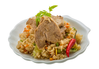 Fried rice with pork