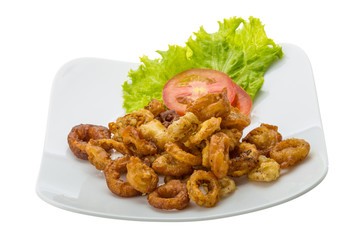 Fried squid rings
