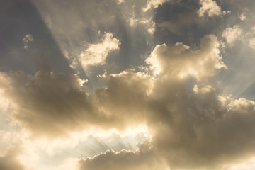 Sky against sunlgiht.