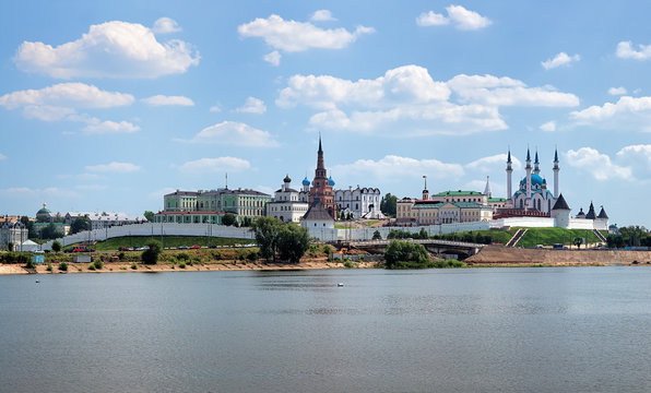 View of the Kazan Kremlin, Republic of Tatarstan, Russia